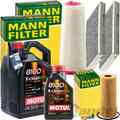 MANN INSPEKTIONSPAKET+6L MOTUL EFE 5W-30 MOTORÖL passend für BMW 5er E60 61 520d