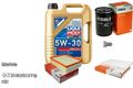 MAHLE Inspektionspaket 5 L Liqui Moly Longlife III 5W-30 für Audi A4 2.0 1.6