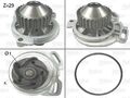 Wasserpumpe Motorkühlung VALEO 506132 für B3 C3 90 AUDI 100 8G7 89 85 200 3B KU