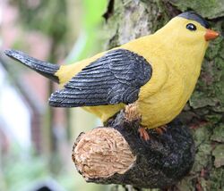 Gartenfigur Dekofigur Tier Vogel Garten Figur Vogel Weihnachtsgeschenk Gelb