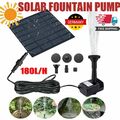 Solar Pumpe Teichpumpe Springbrunnen Gartenbrunnen Brunnen Fontäne 1.8W 180L/H