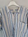 Bluse Made in Italy Leinenbluse leichte Sommerbluse Damen Shirt Gr L Top Zustand