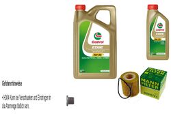 MANN-FILTER Ölfilter 6L CASTROL EDGE 5W-30 M für BMW X3 2.0i xDrive20i 120i