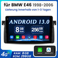 Für BMW E46 M3 8Kern 8+256 Android 13 Autoradio 9" GPS Navi CarPlay 2K SCREEN BT