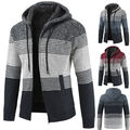 Herren Basic Kapuzenpullover Sweatjacke Hoodie Sweatshirt Fleece Warme PulloverA