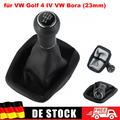 Schwarz Schaltmanschette Schaltsack Schaltknauf 5 Gang für VW Golf 4 IV VW Bora