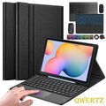 QWERTZ Touchpad Tastatur Tasche Hülle Maus für Samsung Galaxy Tab S6 Lite 10.4"