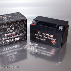 GEL-MORETTI YTX7A-BS-GEL 12V  7Ah   Batterie Motorradbatterie APRILIA FTX