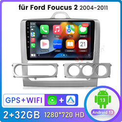 Für Ford Focus MK2 MK II 2004-2011 Android 13 Autoradio GPS SWC DAB WIFI 2+32GB