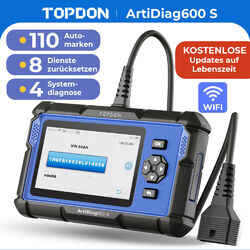 TOPDON AD600S Profi KFZ OBD2 Diagnosegerät Auto Scanner 4 SYSTEM 8Services TPMS