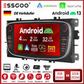 DAB+ 32G Für Ford Focus S C Max Galaxy Kuga CarPlay Android 13 Autoradio RDS Kam