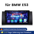 Carplay Android 13 Autoradio Für BMW X5 E53 2000-2007 GPS Nav WIFI BT DAB+ 128G