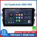 Für Toyota Auris 2006-2012 Carplay Android13 Autoradio GPS NAVI SAT BT WIFI DAB+