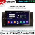 8-Kern 9" Android 12.0 GPS Autoradio Navi BMW 5 Series X5 E39 E53 M5 CarPlay DSP