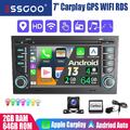 Android 13 Autoradio GPS 64GB Carplay +KAM Für Audi A4 S4 RS4 B6 B7 B8 SEAT EXEO