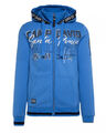 Original Camp David Sweatjacke mit Kapuze Gr. L mit Tapes-Label-Applikationen