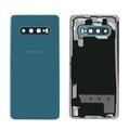 Original Samsung Galaxy S10 SM-G973F Akkudeckel Backcover Grün Guter Zustand