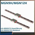 2Set 100mm-1000mm MGN9H MGN12H Linearführung Linearschienen mit Block 3D Drucker