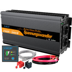 EDECOA Reiner Sinus Spannungswandler 12V 230V Wechselrichter 2500W/3500W 0% MwSt