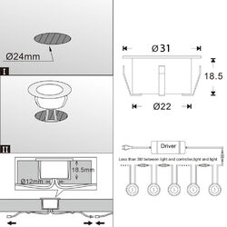 WIFI RGB/RGB+Warmweiß Boden Einbaustrahler LED Leuchte Außenlampe Minispot Lampe