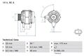 BOSCH 0 986 085 170 Lichtmaschine Generator 90A 14V für RENAULT Captur (J5, H5)