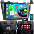 DAB+ Autoradio Carplay Android 13 2+64G GPS NAV RDS Kam Für Mazda 3 BL 2010-2013