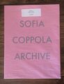 Sofia coppola - Archive Signed Special Limited Edition numbered 239 Of 300