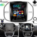 DAB+ 9.7" Autoradio GPS Navi Für Mercedes Benz Vito W447 WIFI Android 12 CarPlay