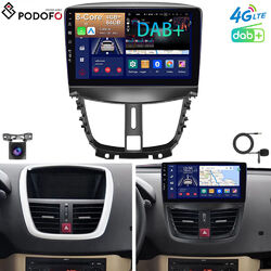 DAB+ 9" Für Peugeot 207 2006-2015 Android 13 Autoradio GPS Navi DSP 8CORE 4+64GB