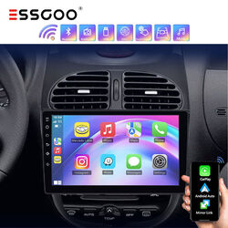 Android 13 Autoradio Apple CarPlay GPS NAV Für PEUGEOT 206 206CC 206SW 2001-2016