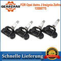 4 x Reifendrucksensor 13598775 Für Opel Astra J Insignia Zafira C RDKS TPMS 433M