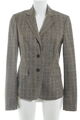 ST. EMILE Long-Blazer Damen Gr. DE 36 hellbraun-braun-hellgelb Business-Look