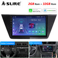 10" 2+32GB Android 13 Autoradio Carplay BT GPS Navi Für VW Touran 5T 1T3 ab 2015