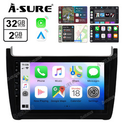 2+32GB Für VW Polo 6R 6C 9N 2008-2015 Android 13 Autoradio GPS NAVI Carplay RDS