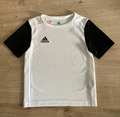 adidas Climalite Fußball T-ShirtJungen Gr. 116 weiß mit Kurzärmel in schwarz