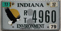 usa Indiana Nummernschild Kennzeichen Schild license plate Environment [RT 4960]