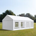 3x8m PVC  Partyzelt Bierzelt Zelt Gartenzelt Festzelt Pavillon weiß NEU