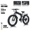 Fat Bike 26 Zoll Mountainbike 1000W Elektrofahrrad 48V E-fahrrad 21 Gang E-Bike