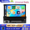 Single 1 Din Autoradio Android 14 NAVI GPS WIFI Bluetooth CD/DVD Player 32GB DAB