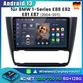 6G+128G Für BMW 1er E81 E82 E87 E88 2004-2011 9"Autoradio Android 13 GPS Carplay