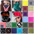 BANDANA STIRNBAND HALS KOPFTUCH 100% BAUMWOLLE UNISEX GEMISCHTE FARBEN/MUSTER