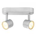 Litecraft Spotlight Bar 4 Watt integrierte LED Decke 2 Licht - silber Abstand