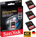 SanDisk Extreme PRO SD Speicherkarte 32GB 64GB 128GB 200MB/s* 4K Professional