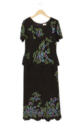 Peter Hahn Kleid, A-Linie, Größe 40, Schwarz, Elegant