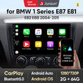 64GB Android 13 Autoradio Für BMW 1er E81 E82 E87 E88 Carplay GPS NAVI BT DAB+FM