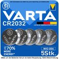 5x CR2032 2032 Varta Industrial-Ware / 3V Knopfzellen MHD bis 2034