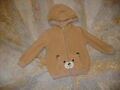 Kapuzen-Fleece-Jacke Größe 104 von PEPCO Jungen in Beige / Teddy