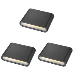  3 Count Solar- Wand-Solarleuchten Für Den Außenbereich Wandleuchte
