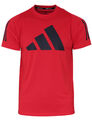 adidas Herren Training Shirt Sportshirt FreeLift Aeroready Fitness Laufen rot