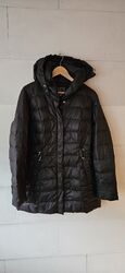 Betty Barclay Daunenjacke / Mantel Outdoor Stepp Gr. 42 Kapuze, schwarz, TOP